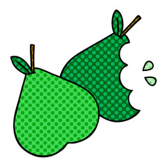 comic book style cartoon pears