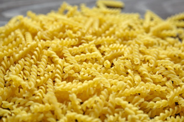 Italian spiral pasta