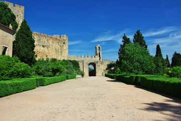 Tomar castle of the knights Templar, Portugal