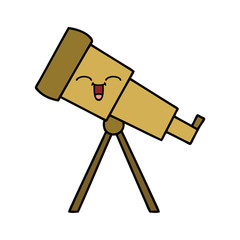 cute cartoon telescope