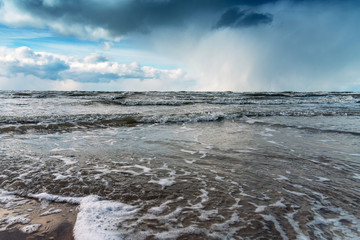 Clouds over Baltic sea, Liepaja, Latvia.