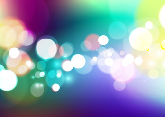 Abstract bokeh light on colorful background