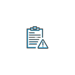 Notepad icon design. Interaction icon line vector illustration