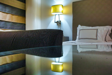 inside a beautiful luxury room hotel