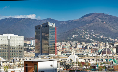 aerial view of genova