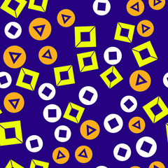Vector seamless pattern background. Modern stylish abstract texture. Different geometric figures