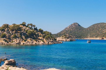 Inonu Bay, Kekova Island, Antalya, Turkey
