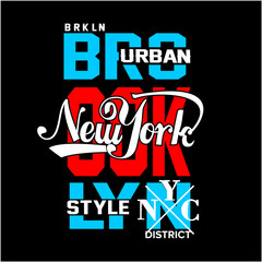 Brooklyn typography t shirt vector - 254848292