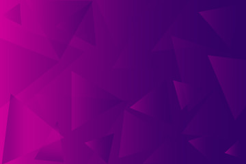 Futuristic background, purple gradient, random triangles, night party concept.