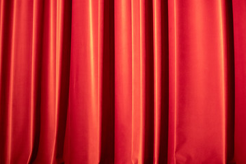 red stage curtain