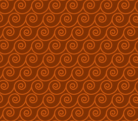 Vintage greek style simple wavy seamless pattern.