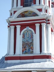 Christian monastery. Elements of architecture and decoration of the temple.