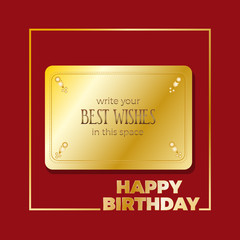 Insert best wishes in empty frame. Merry Christmas and Happy New Year. Greeting, Invitation or Menu cover. Vector background