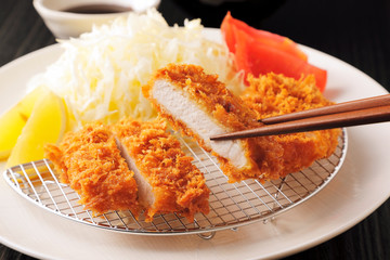 とんかつ　Japanese pork cutlet Tonkatsu