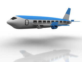 3d rendering Airplane      