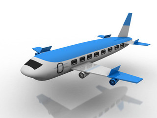 3d rendering Airplane      