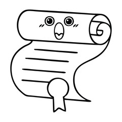 line drawing cartoon contract