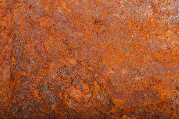 sheet of rusty metal. old oxidized background