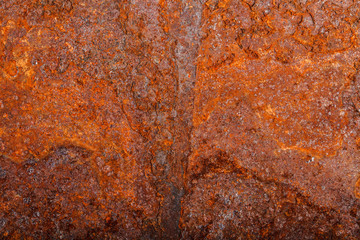 sheet of rusty metal. old oxidized background