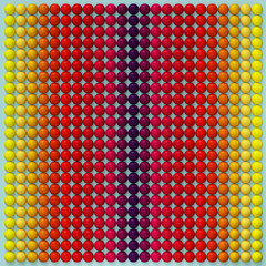 Multicolored spheres 3d illustation