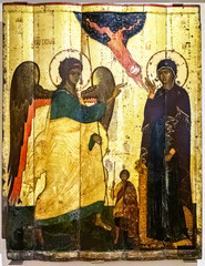 The Annunciation with St Theodore Teron, 14th century