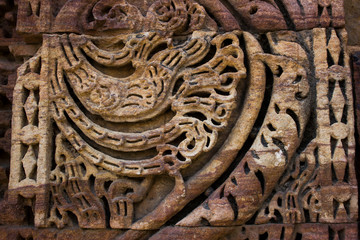 Stone Carving on Qutub Minar