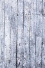 Old wooden fence painted of white paint for background