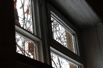 Fototapeta premium Window in cabin