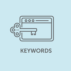 Keywords Icon Concept