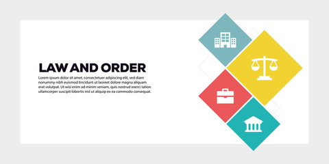 LAW AND ORDER BANNER CONCEPT