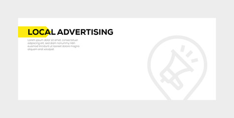 LOCAL ADVERTISING BANNER CONCEPT