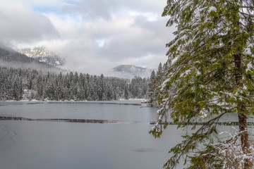 Hintersee at winter time