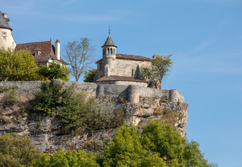Castle of Belcastel in Lacave. Lot, Midi-Pyrenees, France