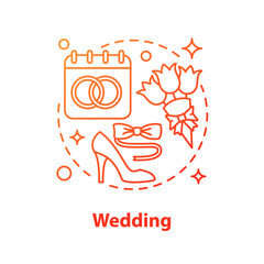 Wedding concept icon