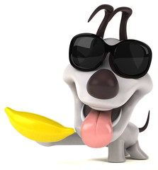 Fun dog - 3D Illustration