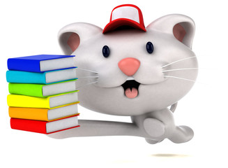 Fun cat - 3D Illustration