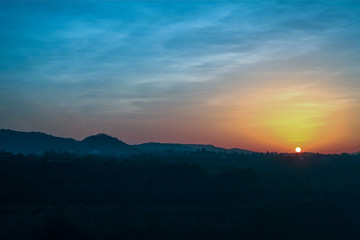 Sunrise on the mountain