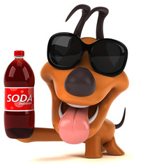 Fun dog - 3D Illustration