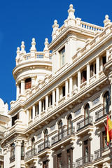 modernist buildin in Gran Via,Madrid