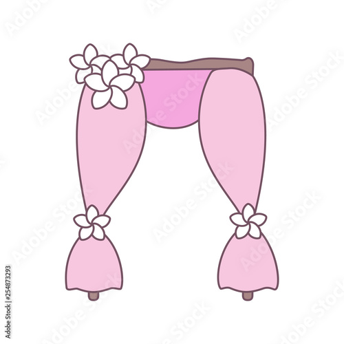 Wedding arch color icon