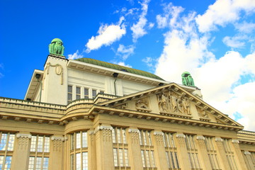 Obraz premium Old National and University Library in Zagreb, Croatia