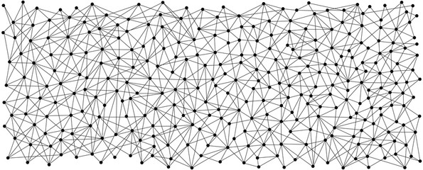 Line and dot pattern background. Communication concept.