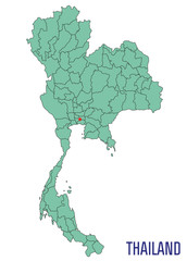 map of Thailand