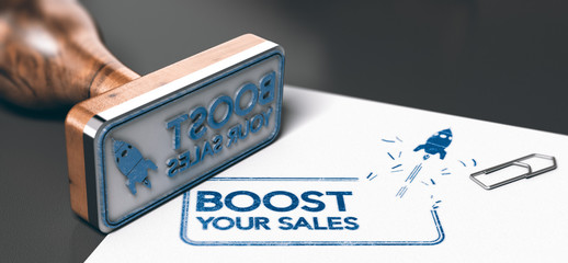 Business or Marketing Concept, Boost Your Sales