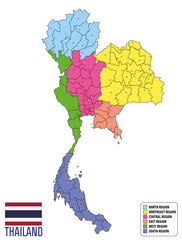 map of Thailand