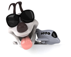 Fun dog - 3D Illustration