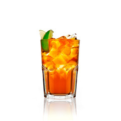 cocktail on a white background isolated