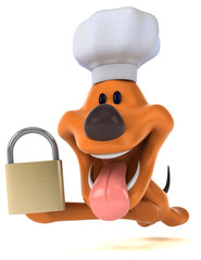 Fun dog - 3D Illustration