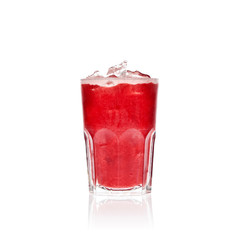 Red cocktail on a white background isolated