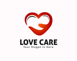 Love care logo design inspiration